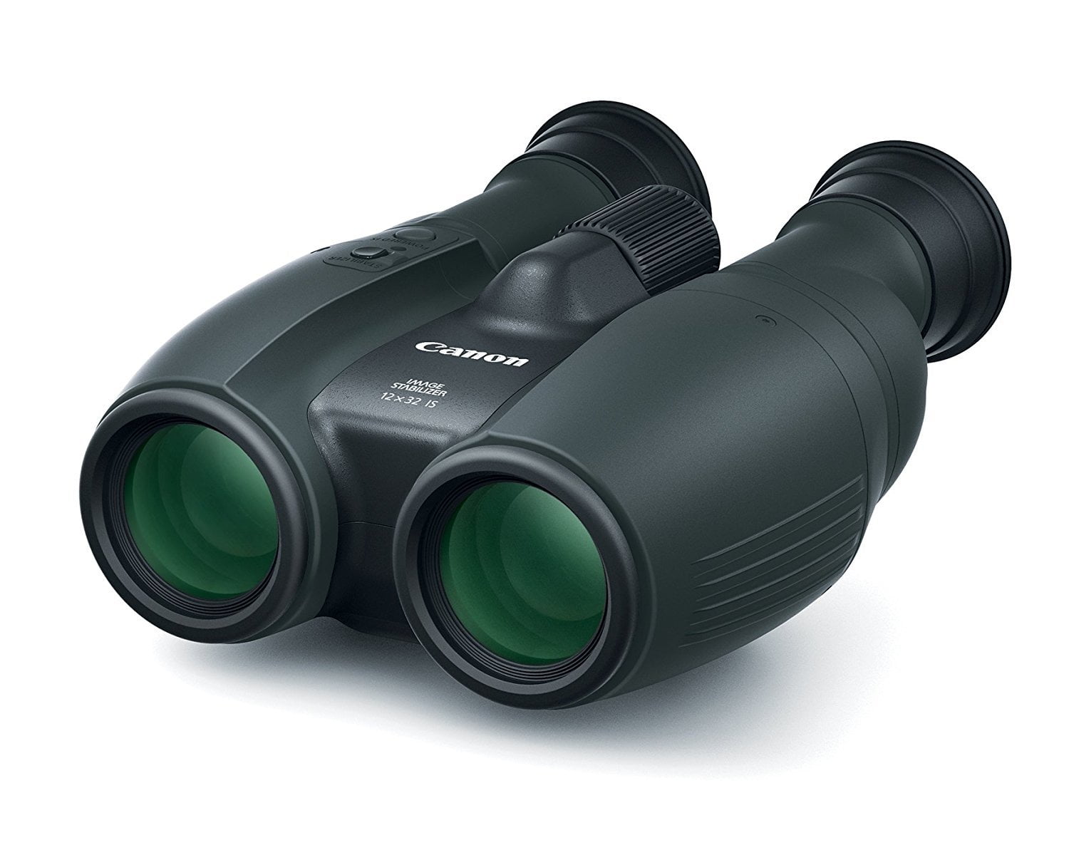 Canon 12x32 IS Image Stabilized Porro Prism Binocular with 5 Degree Angle of View, Black