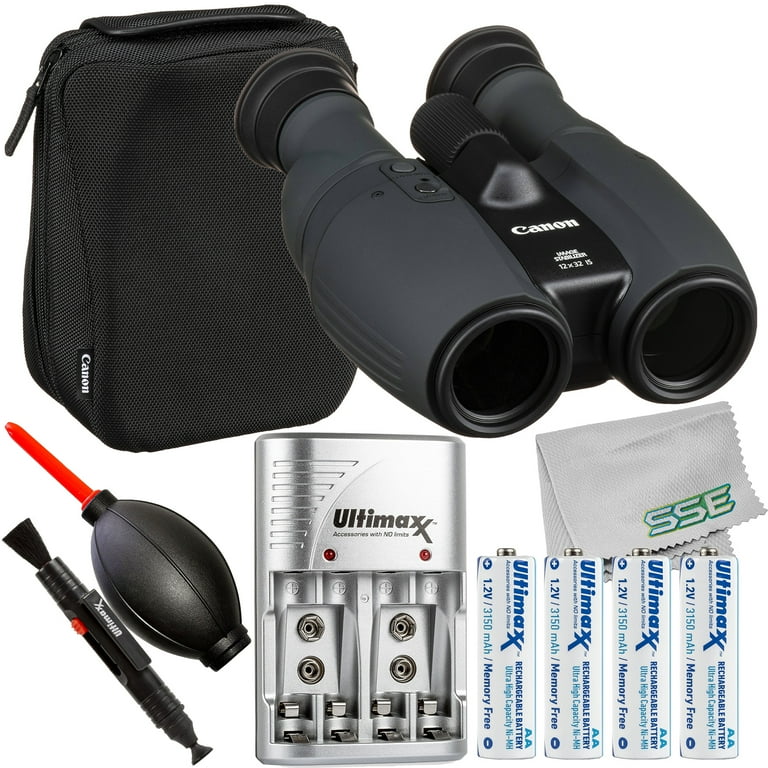 Canon 12x32 IS Image Stabilized Binoculars with Essential Battery