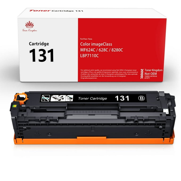 Toner Bank 1-Pack Compatible Toner for Canon 131A imageClass MF8280Cw  MF628Cw MF624Cw,LBP7110C Printer Ink (Black)