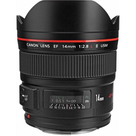Canon EF 14mm f/2.8L II USM Ultra-Wide Angle Fixed Lens for Canon Digital SLR Cameras