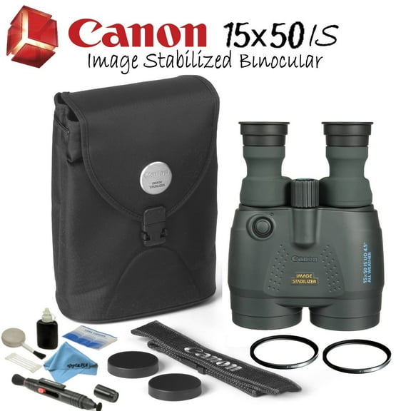 Canon 15x50 is All-Weather Image Stabilized Binocular Starters Bundle(International Model)