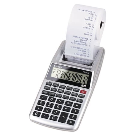 Canon 2 Lines/Sec 12 Digits Printing Calculator, Multicolor