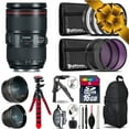 thumbnail image 1 of Canon 24-105mm IS II - 3 Lens Kit + Tripod + Backpack - 16GB Accessory Bundle (International Version), 1 of 9