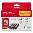 thumbnail image 1 of Canon 2945B011 PGI-220 and CLI-221 CMY Ink with PP-201 (50 Sheets) Combo Pack, 1 of 2