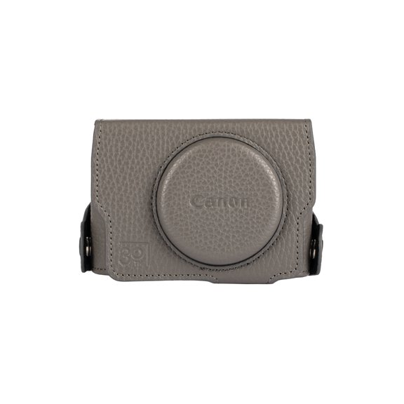 Canon 30th Anniversary Premium Genuine Leather Camera Case for PowerShot G7 X Mark III | Custom-Fit Protective Carrying Case, Graphite (International Model)