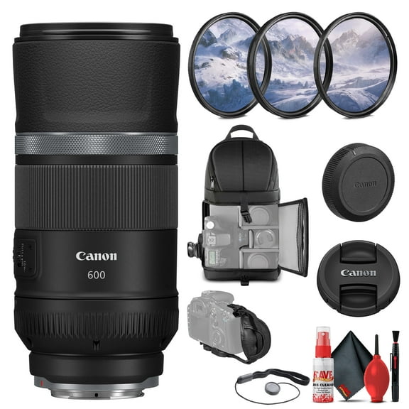 Canon 3986C002_AG1_V6 Retractable Canon Lens Hand Strap and Lens Cleaning Kit, Black (International Version)