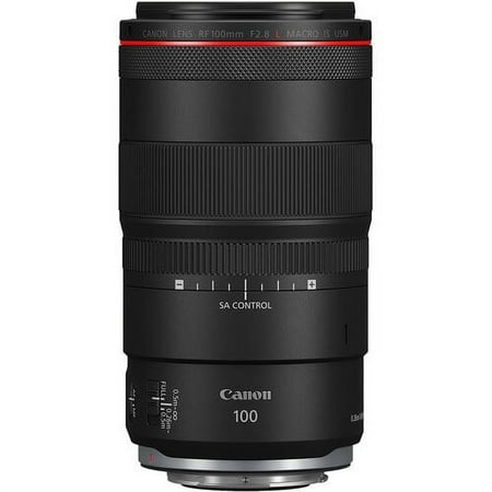 Canon - RF100mm F2.8 L MACRO IS USM Telephoto Lens for EOS R-Series Cameras - Black