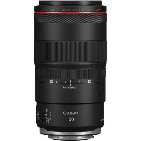 Canon - RF100mm F2.8 L MACRO IS USM Telephoto Lens for EOS R-Series Cameras - Black