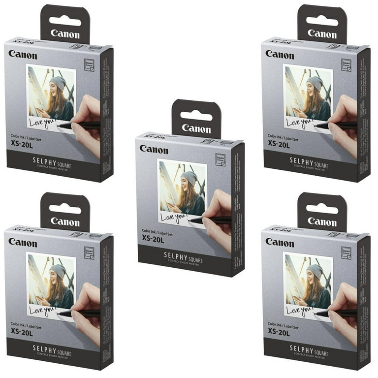 Canon SELPHY Color Ink Sublimation Printer, XS-20L Set, 20 Sheets