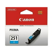 Canon CLI -251C Color Printer Cartridge with Printing Consumables, Cyan,1 Pack