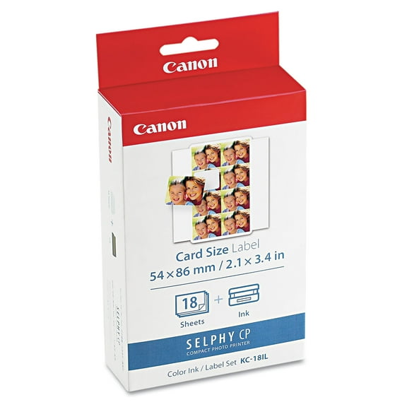 Canon 7740a001 (kc-18il) /label Combo, Black/tri-color