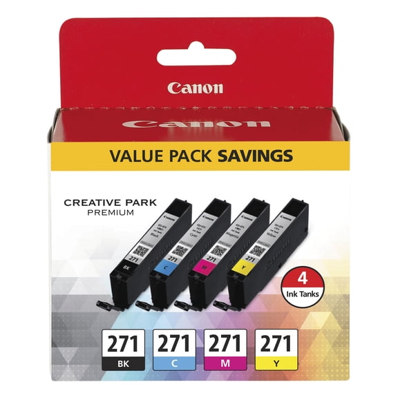 Canon CLI-271 (0390C005) Black,Cyan,Magenta,Yellow Ink Cartridge