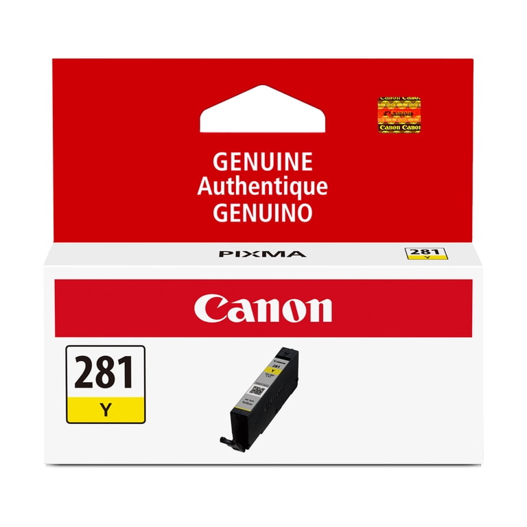 Canon CLI-281 Y Color Printer Cartridge with Canon CLI-281 Yellow