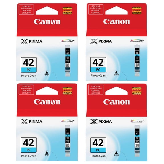 Canon CLI-42 Photo Cyan Ink Cartridge, 4-Pack