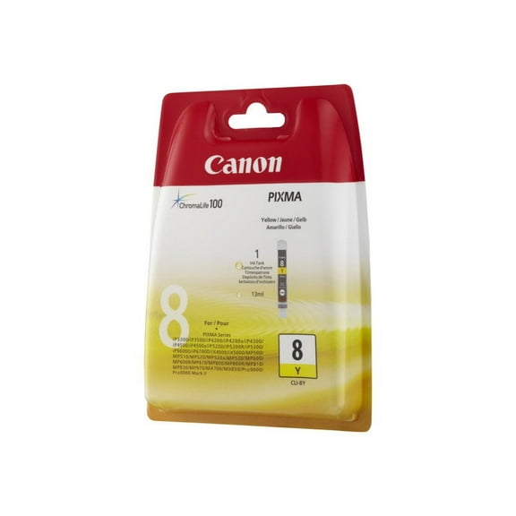 Canon CLI-8Y Original Ink Cartridge Inkjet - Yellow - 1 Each