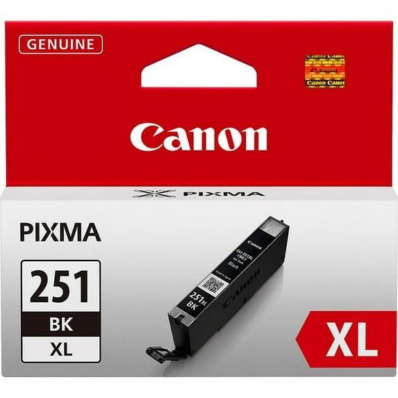 Canon CLI251XLBK Original Ink Cartridge - Inkjet - Black - 1 Each | Bundle of 2 Each