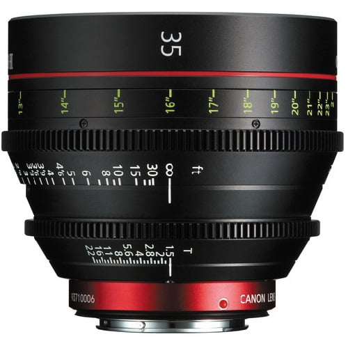 Canon CN-E 35mm T1.5 L F Cine Prime Lens EF Mount - (Sold without manufacturer warranty)