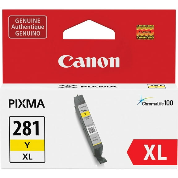 Canon CNMCLI281XLYW, CLI-281 XL Yellow Ink Tank, 1 Each
