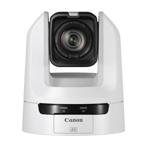 Canon CR-N100 4K NDI PTZ Camera with 20x Zoom (Titanium White)