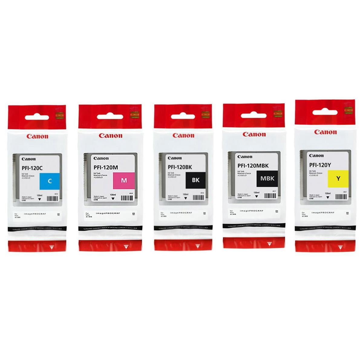 Canon Canon PFI120 Pigment Ink Tank Bundle (Matte Black Canon Canon PFI120 Pigment Ink Tank Bundle (Matte Black