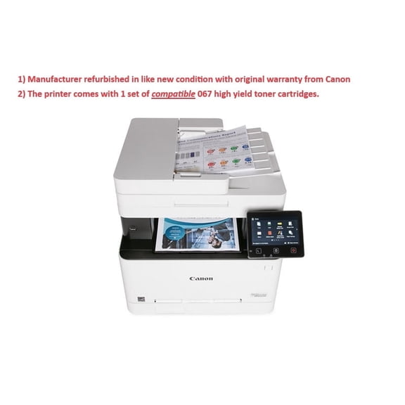 Pre-Owned Manufacturer reconditioned Canon Color imageCLASS MF654Cdw â Multifunction, Wireless, Laser Printer (1 YR manufacturer warranty)