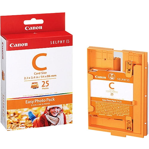 Canon EC25 Photo Pack For Selphy ES1 Printer, Photo Paper