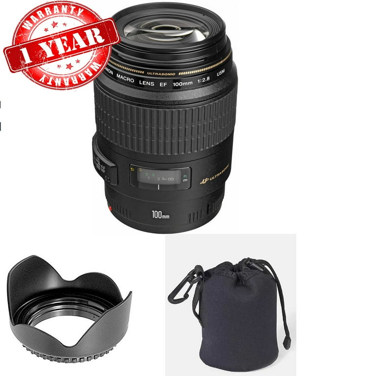 Canon EF 100mm f/2.8 Macro USM Lens USA - Walmart.com