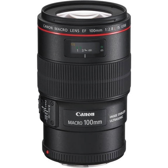 Canon EF 100mm f/2.8L Macro IS USM Lens - 3554B002 (International Model)