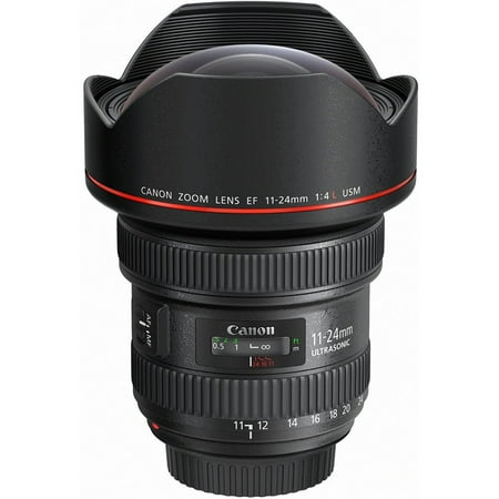 Canon - EF11-24mm F4L USM Wide Angle Zoom Lens for EOS DSLR Cameras - Black