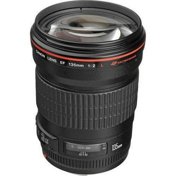 Canon EF 135mm F/2L USM Lens for Canon SLR Cameras - Fixed International Version (No warranty)