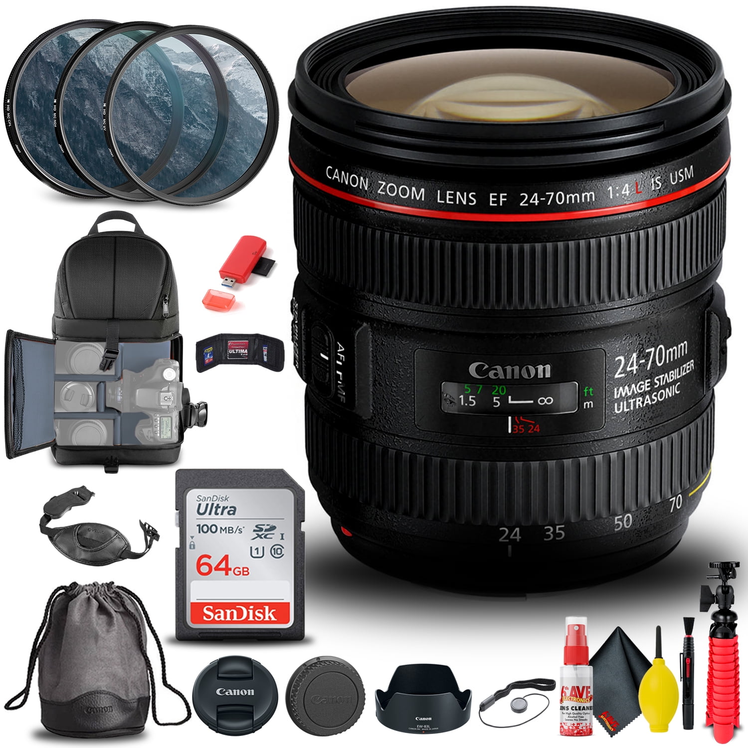 Canon EF 24-70mm f/4L IS USM DSLR Lens, Wide-Angle Zoom, EOS 