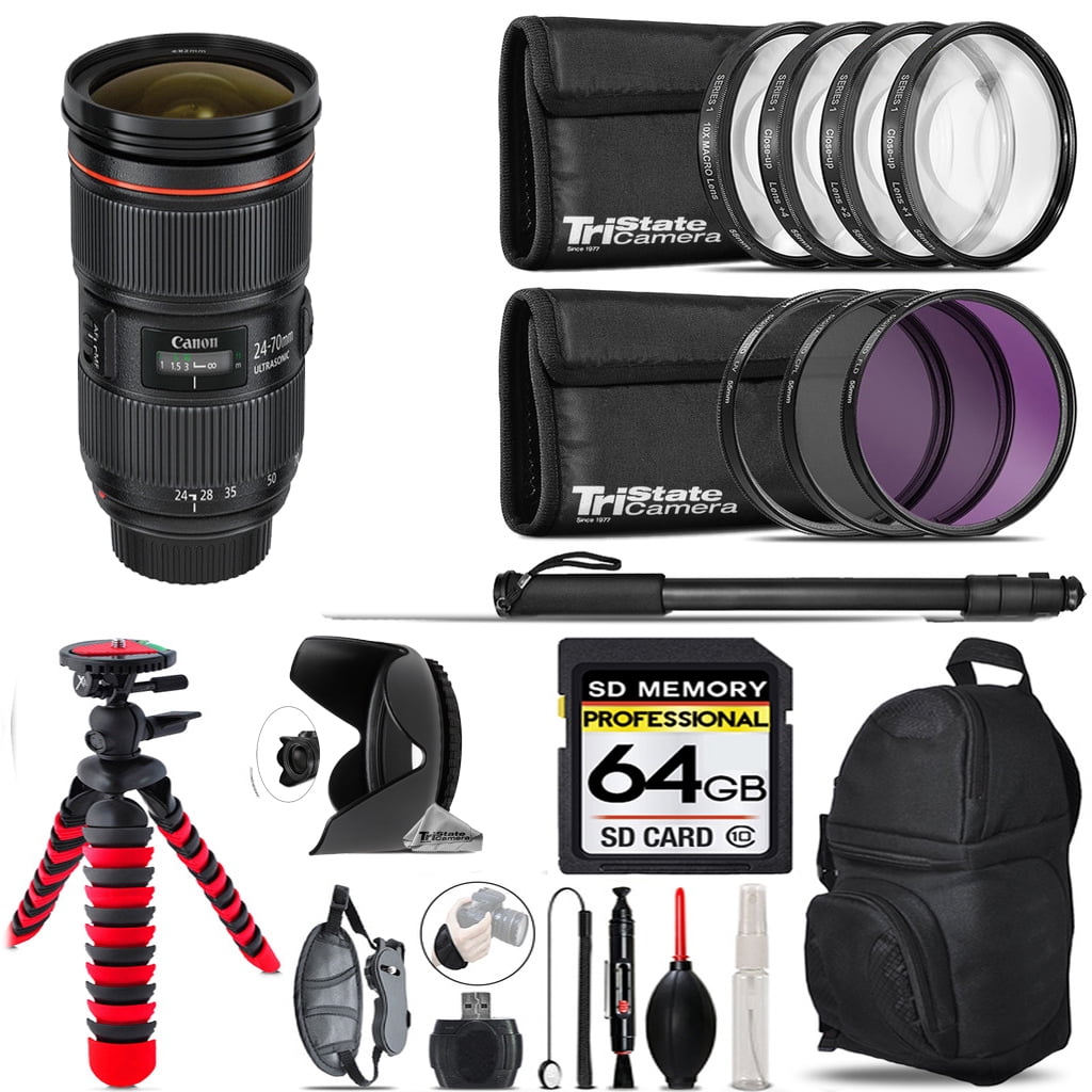Canon EF 24-70mm f/2.8L II USM Zoom Lens + 18-Piece Filter Deluxe