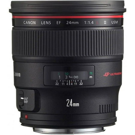 Canon - EF24mm F1.4L II USM Wide-Angle Lens for EOS DSLR Cameras - Black
