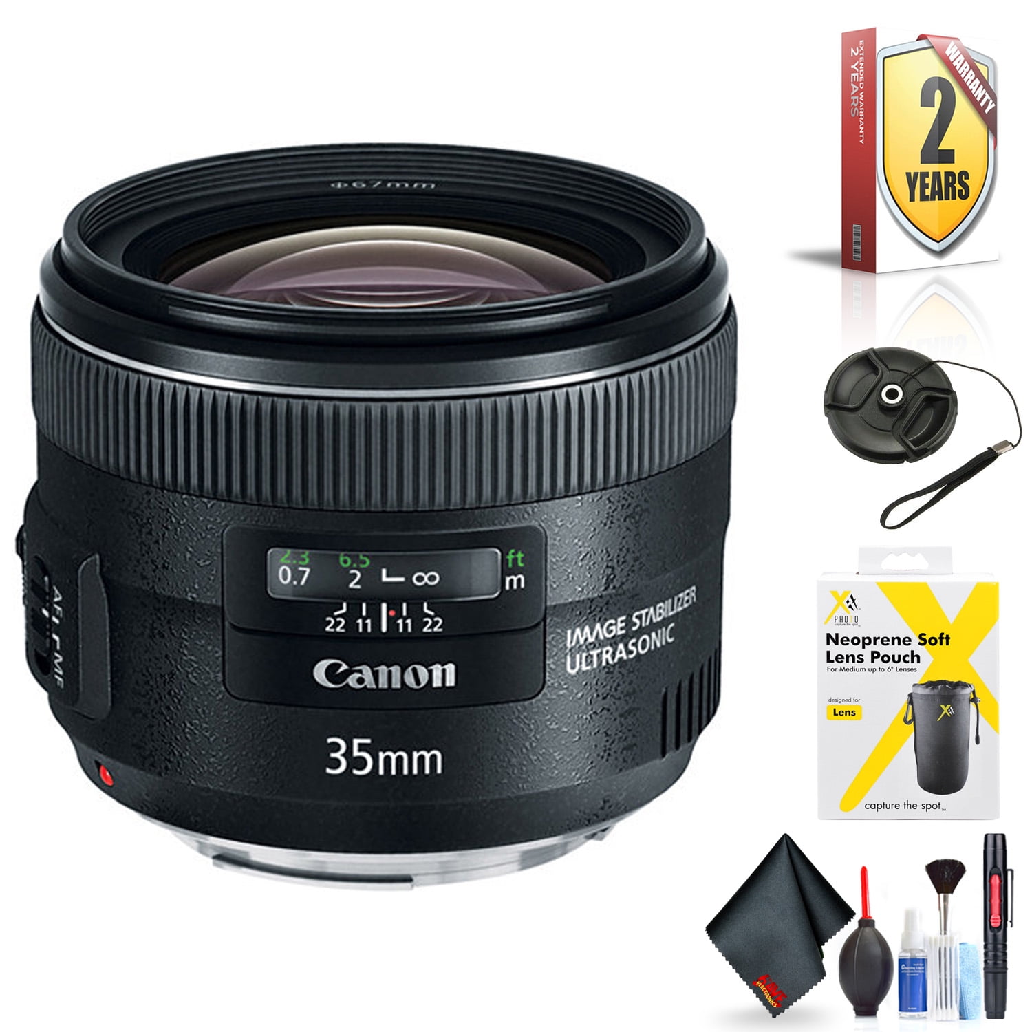Canon EF 35mm F/2 is USM Lens for Canon EF Mount + Accessories