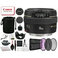 thumbnail image 1 of Canon EF 50mm F/1.4 USM Lens (2515A003) with Professional Bundle Package Deal Kit for Canon EOS Includes: Tulip Lens Hood, 3PC filter Kit, Lens Pouch + More (International Version), 1 of 2