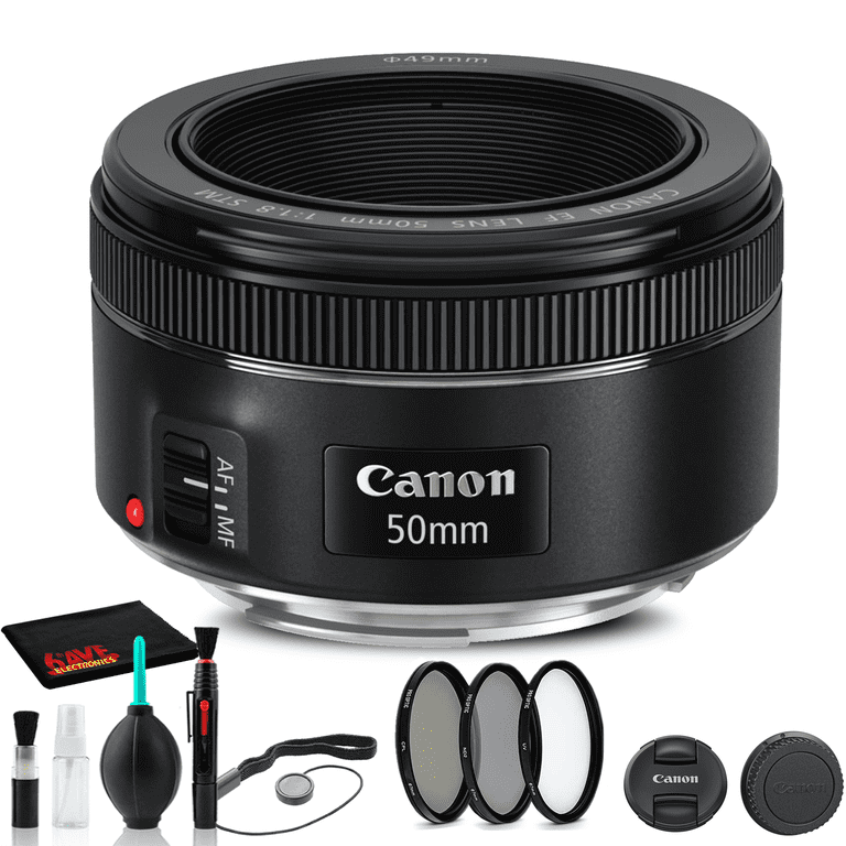 Canon, EF 50mm F/1.8 STM Lens, 0570C002, Plus Filter Kit Cap