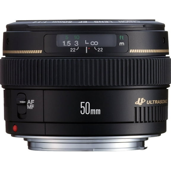 Canon EF 50mm f/1.4 USM Standard and Medium Telephoto Lens for Canon SLR Cameras, Fixed