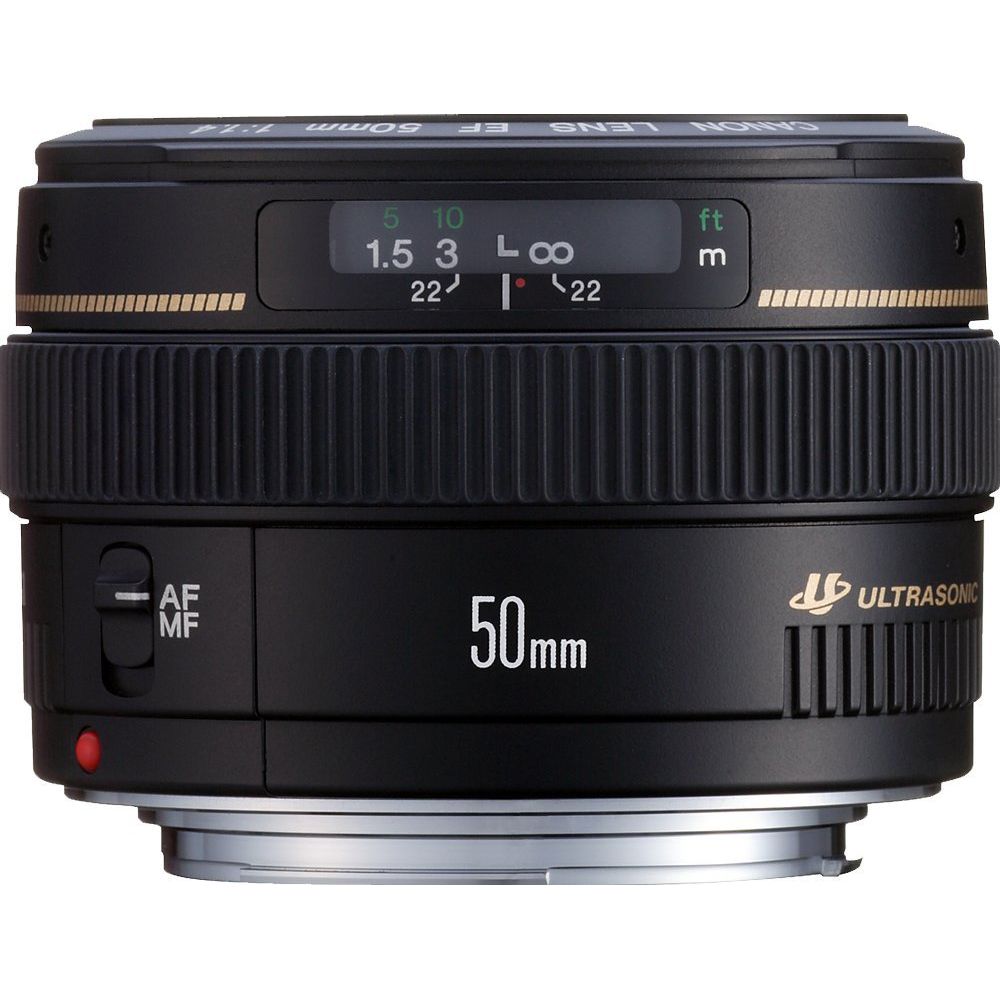 Canon EF 50mm f/1.4 USM Standard and Medium Telephoto Lens for Canon SLR Cameras, Fixed - image 1 of 8