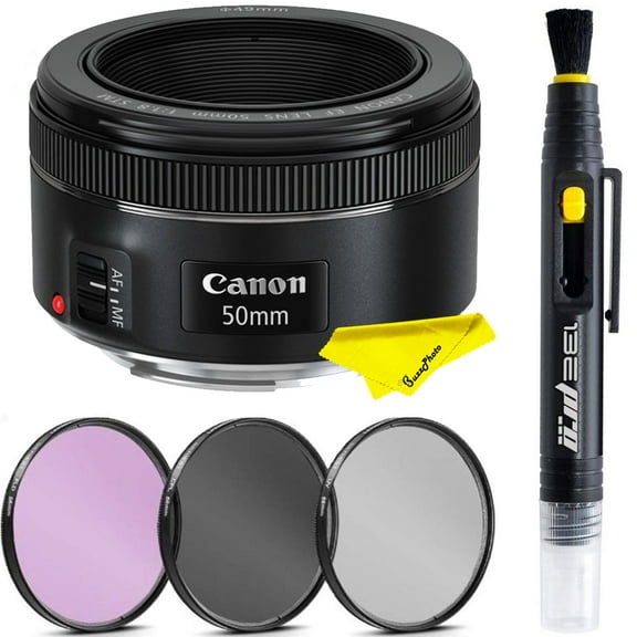 Canon EF 50mm f/1.8 STM Lens + Buzz-photo  Kit
