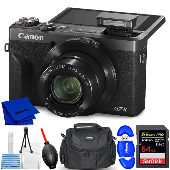 Canon PowerShot G7 X Mark III Digital Camera 30th Anniversary Graphite Kit - International Model