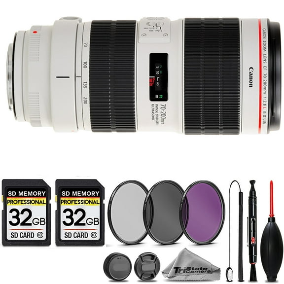 Canon EF 70-200mm f/2.8L IS III USM Lens +3PC FILTER + 64GB STORAGE BUNDLE KIT (International Version)