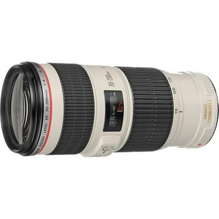 Canon - EF 70-200mm f/4L IS USM Telephoto Zoom Lens - White