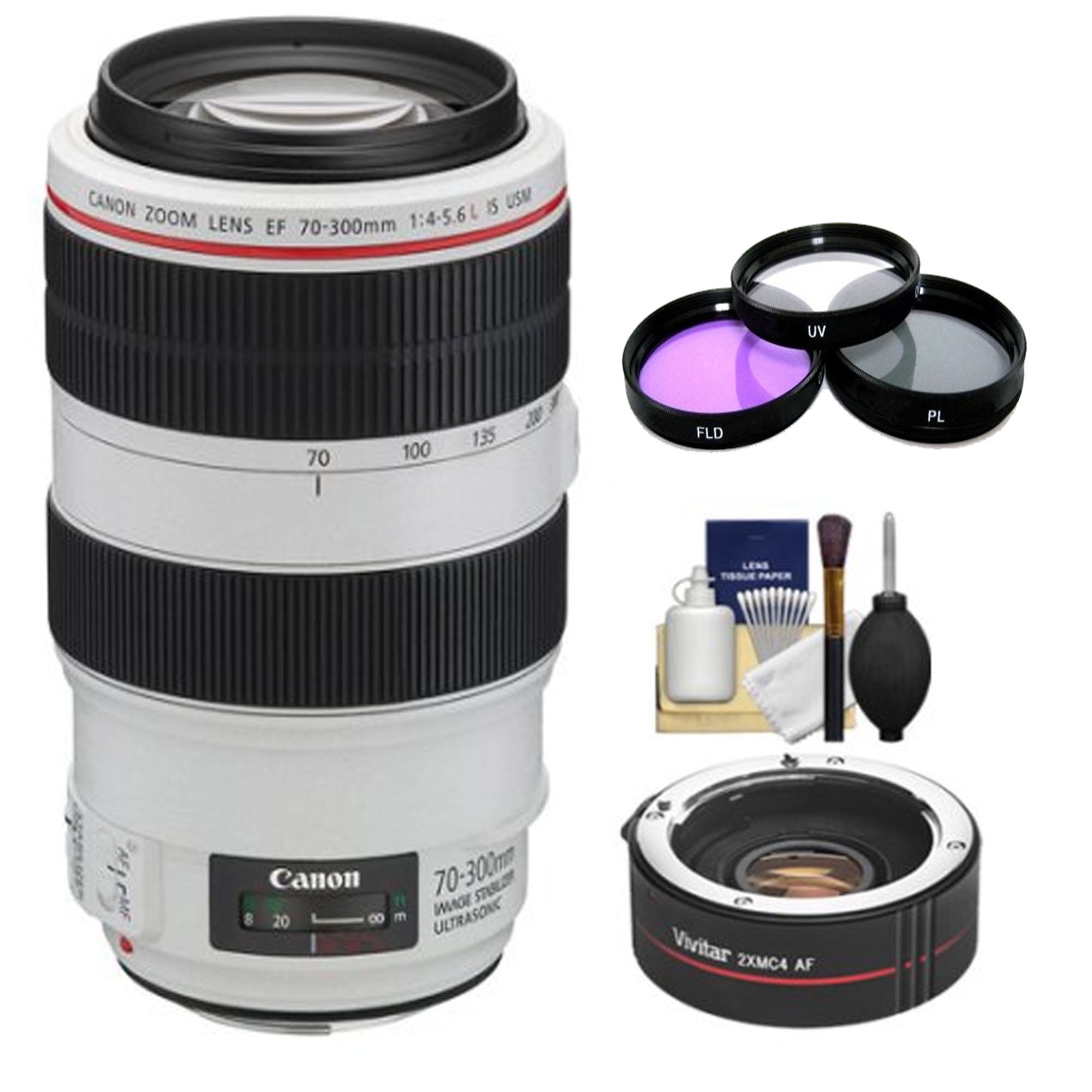 Canon EF 70:300mm f/4:5.6L Is USM Zoom Lens Ultimate Bundle