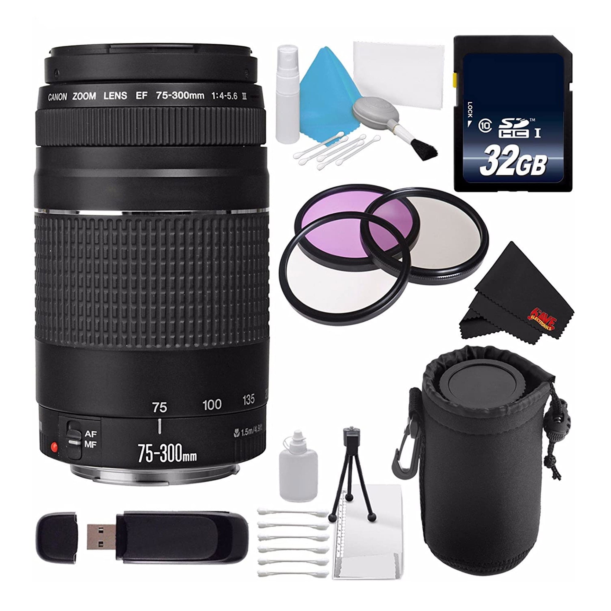 Canon EF 75-300mm Lens f⁄4-5.6 III Zoom Telephoto USM IS