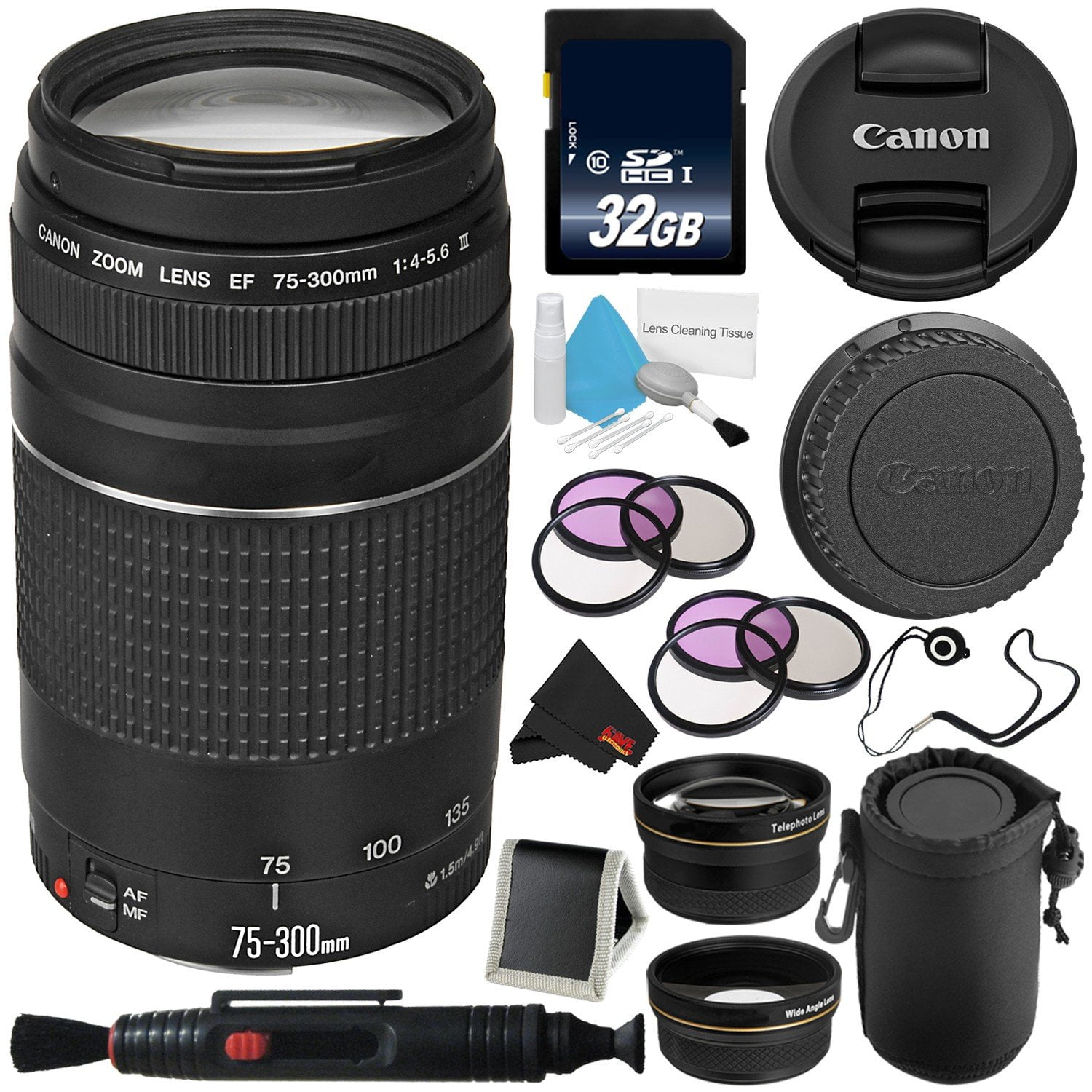 Canon EF 75-300mm F4-5.6 III Telephoto Zoom Lens Lens Pen Cleaner
