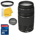 thumbnail image 1 of Canon EF 75-300mm III f/4-5.6 Telephoto Zoom Lens Bundle+ 32GB SD Card + UV Filter + Cleaning Kit- For Canon XT1, 1 of 4