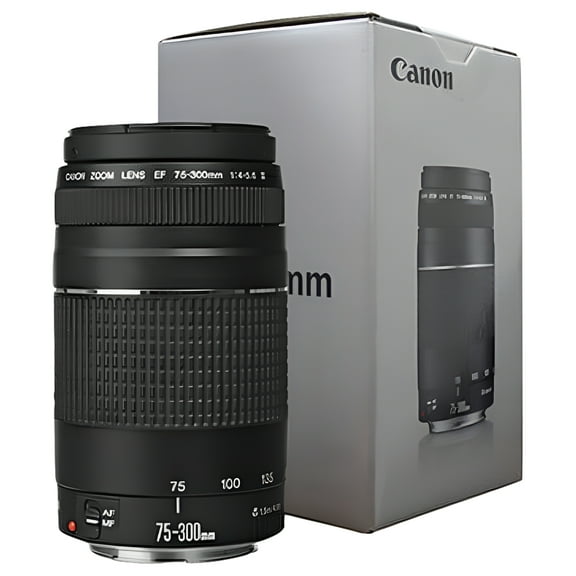 Canon EF 75-300mm f/4-5.6 III Autofocus Lens for EOS T6 T6s T6i T5 T5i