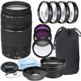thumbnail image 1 of Canon EF 75-300mm f/4-5.6 III Telephoto Zoom Lens for Canon SLR Cameras + 3pc Filter Kit + 4pc Macro Kit + 2.2x Telephoto Lens + Lens Hood + 14pc Bundle - International Version (International Version), 1 of 2