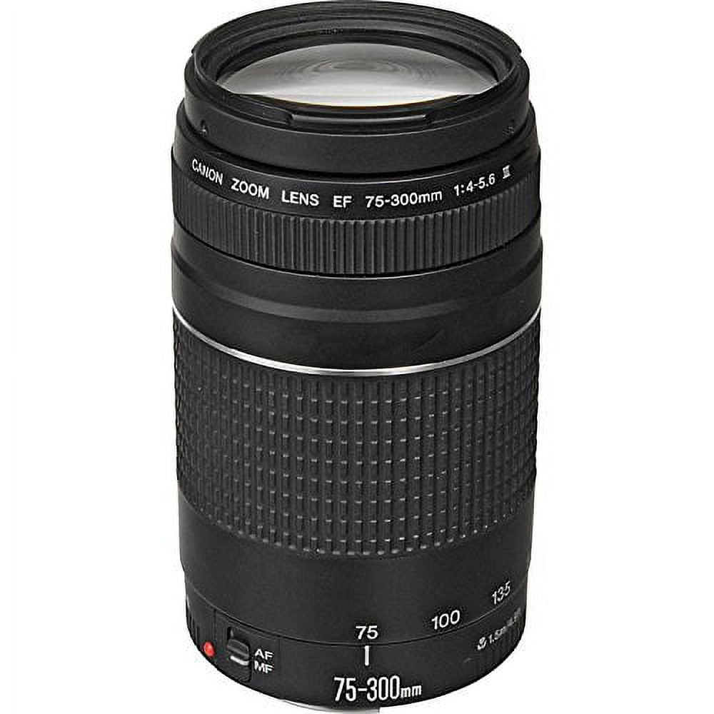Canon EF 75-300mm f/4-5.6 III Lens with UV Filter for EOS 7D