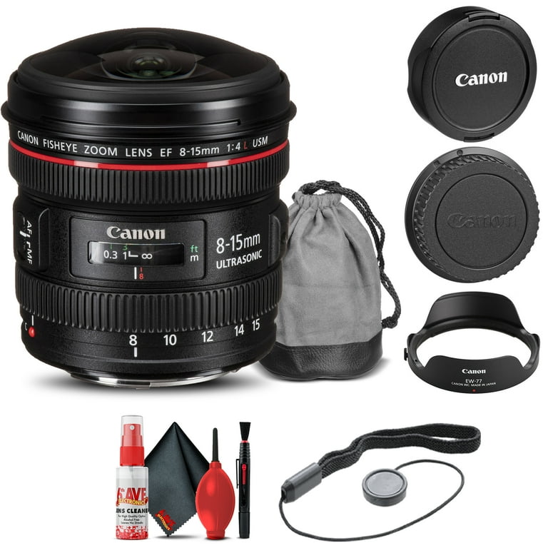 Canon EF 8-15mm f/4L Fisheye USM Lens with Cap Keeper, Cleaning